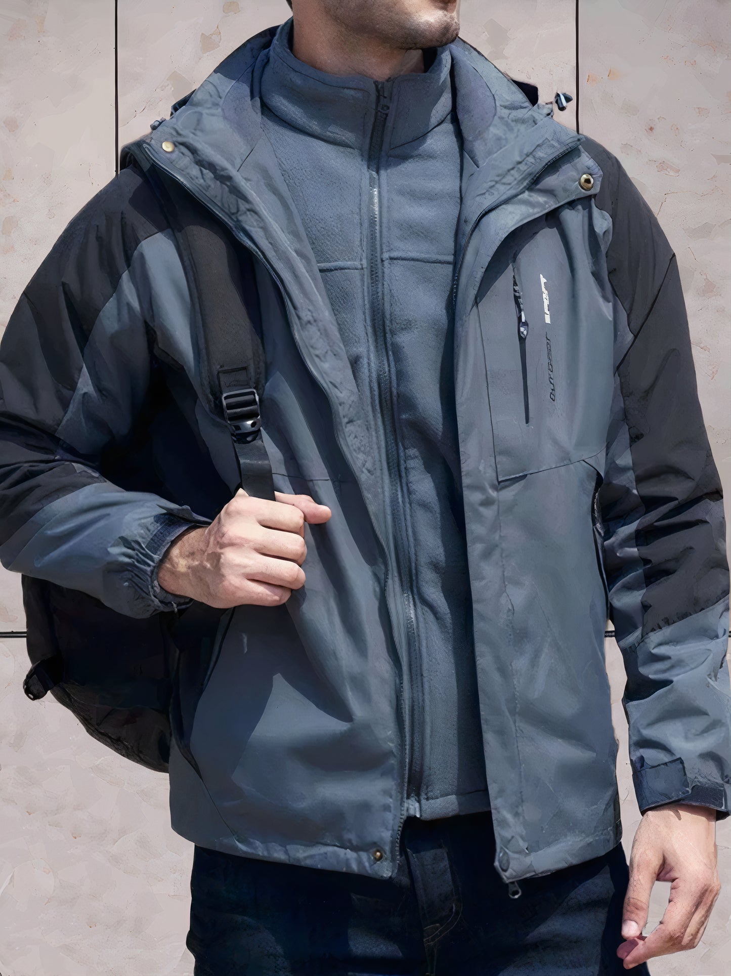 Wind- und wasserdichte Wanderjacke mit Kapuze - Scott