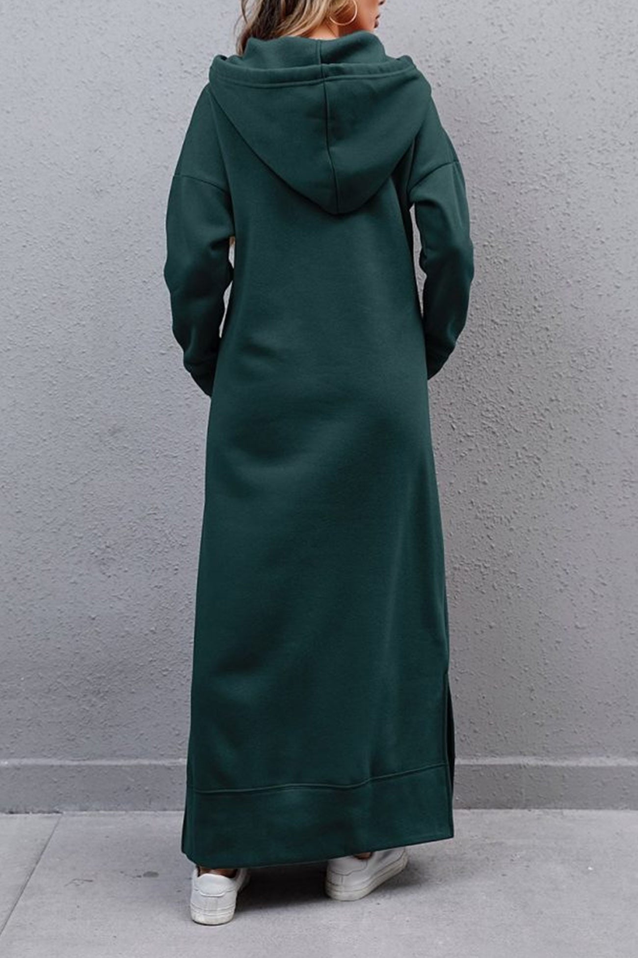 Hoodie-Kleid mit geschlitztem Saum - Caitlyn