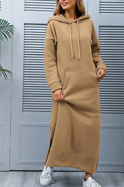 Hoodie-Kleid mit geschlitztem Saum - Caitlyn