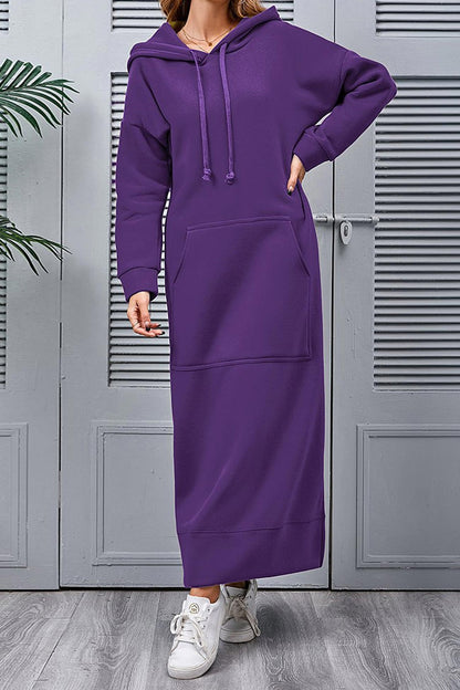 Hoodie-Kleid mit geschlitztem Saum - Caitlyn