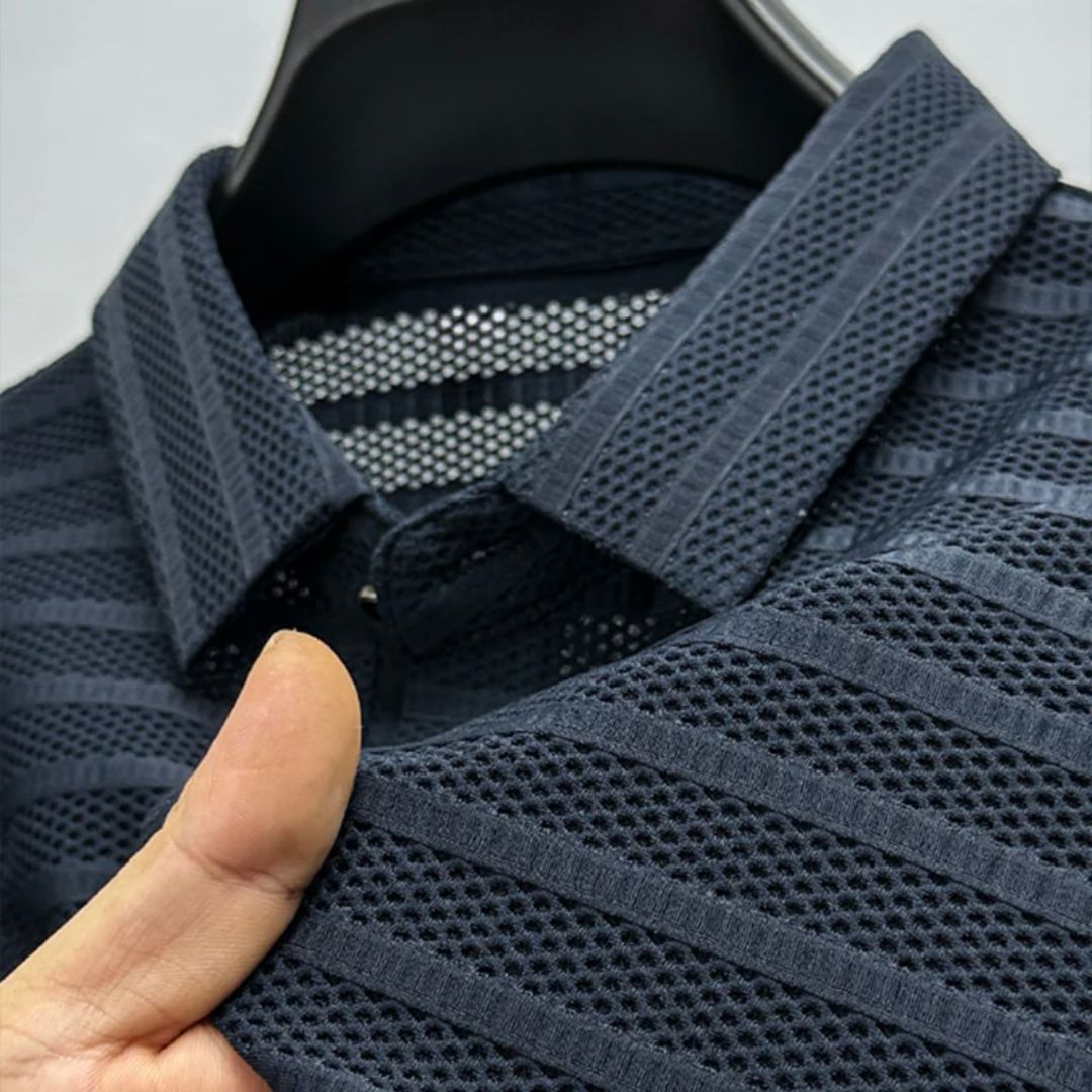 Atmungsaktives Mesh Poloshirt für Männer - Corey