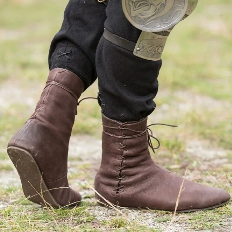 Mittelalterliche Lederstiefel für Männer - Gerald