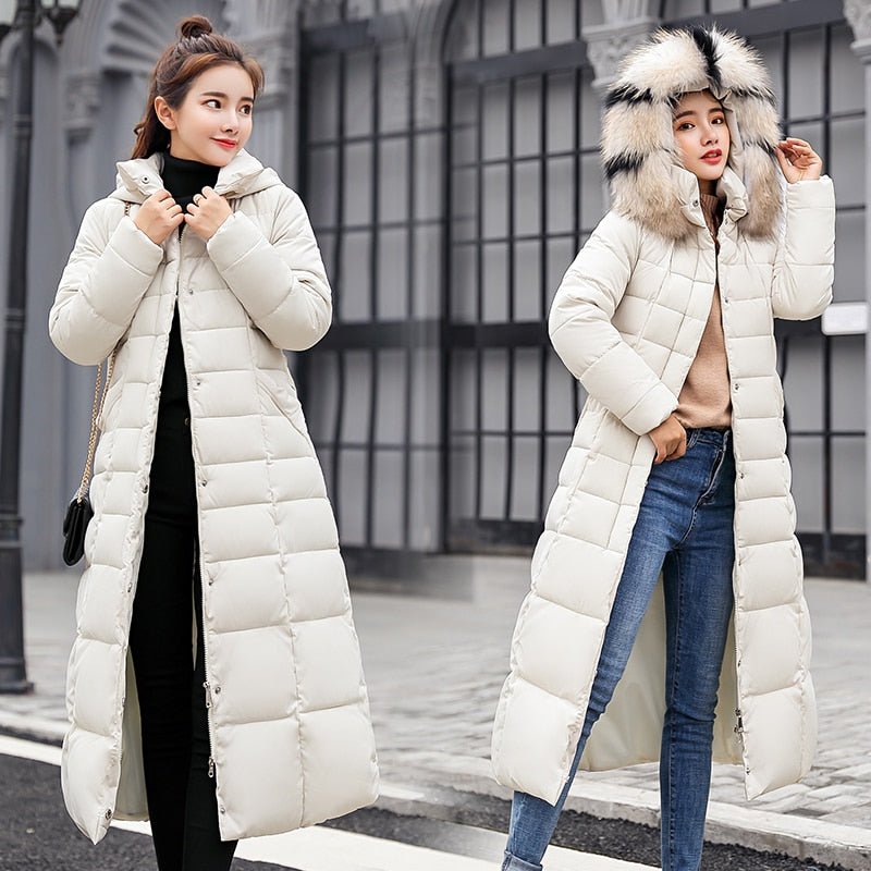 Lange Winter-Pufferjacke für Frauen - Lieka