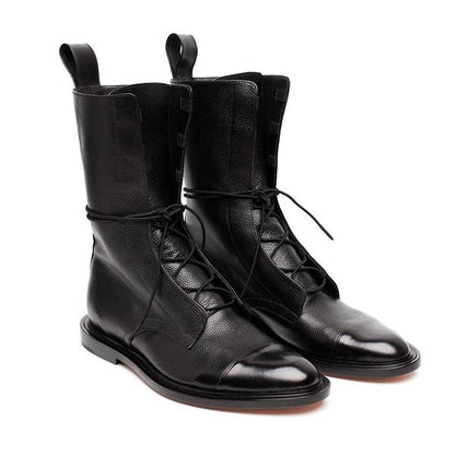 Leder Winterstiefel für Frauen - Livia