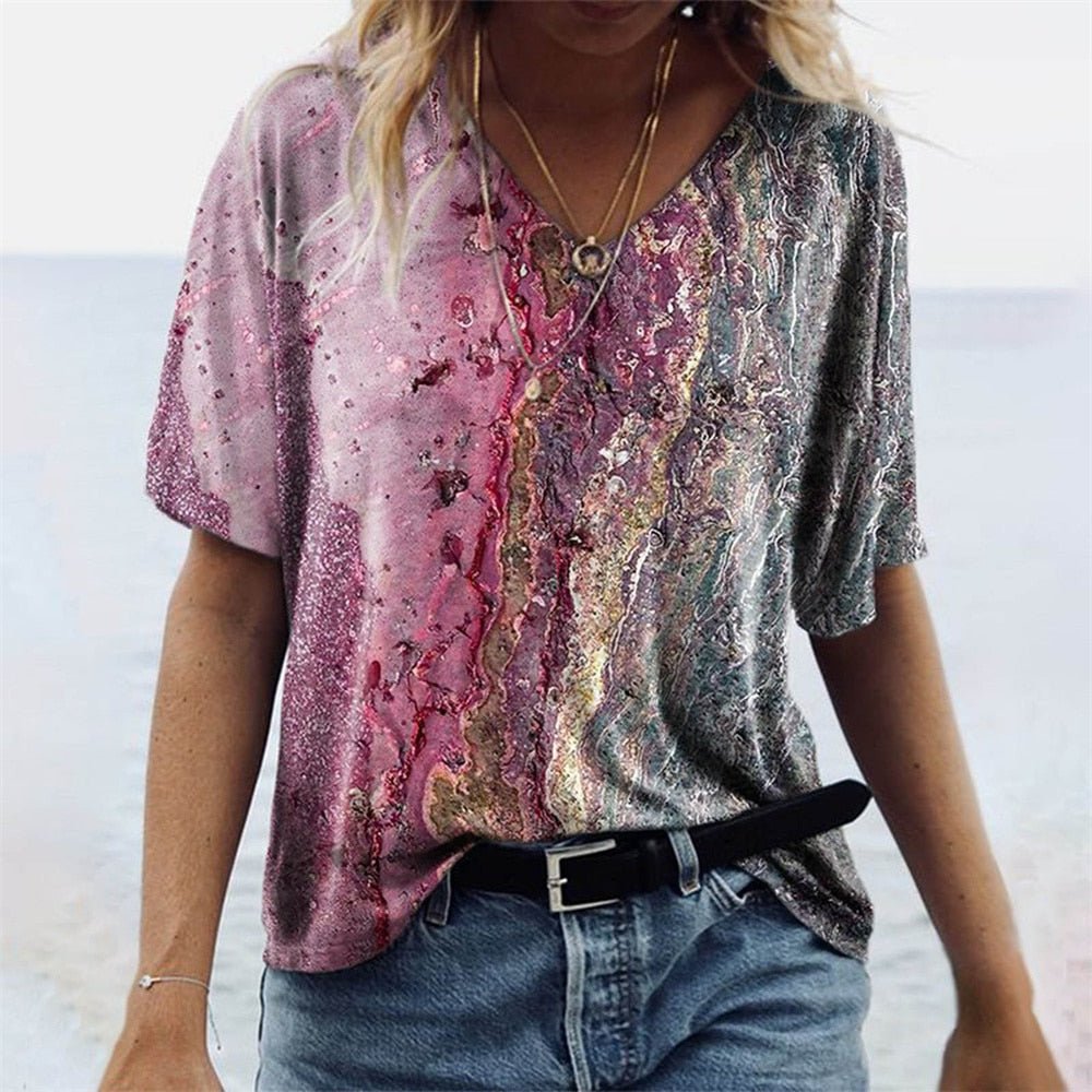 Sommer-T-Shirt im Boho-Stil - Imiza