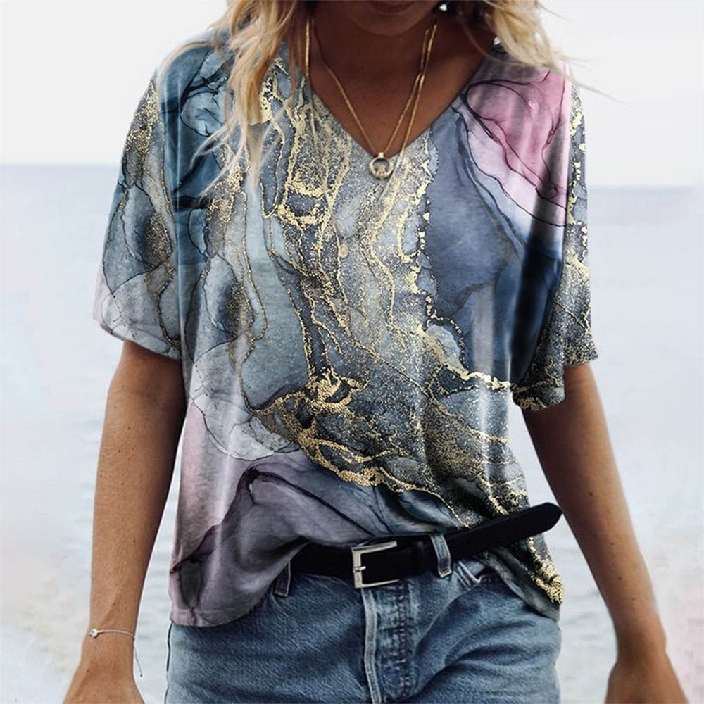 Sommer-T-Shirt im Boho-Stil - Imiza