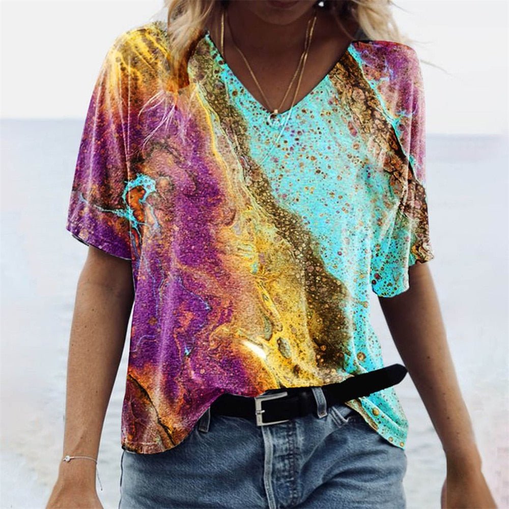 Sommer-T-Shirt im Boho-Stil - Imiza