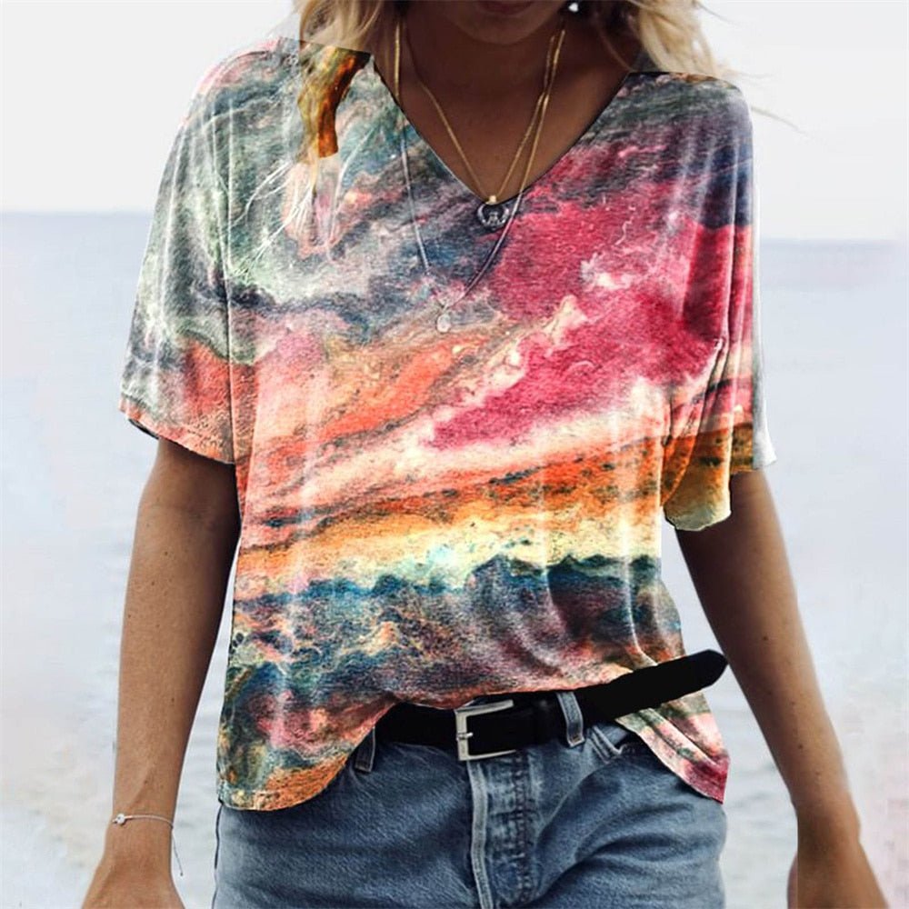 Sommer-T-Shirt im Boho-Stil - Imiza