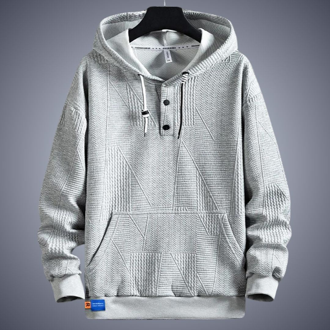 Eleganter Hoodie für Männer mit Kapuze und Kängurutasche, ideal für Herbst- oder Wintertage