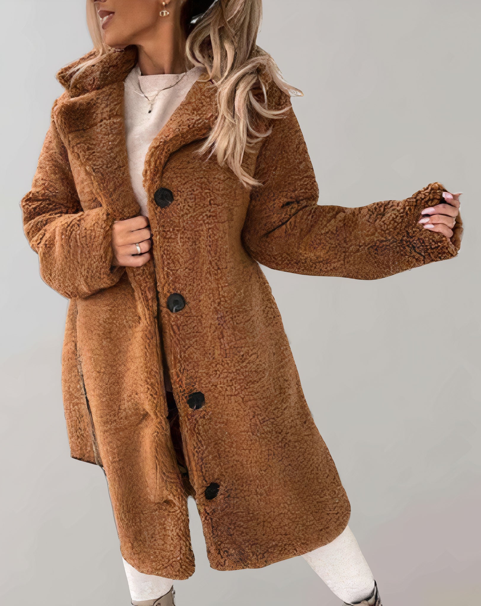 Gemütliche und bequeme dicke Jacke für Frauen, ideal für Herbst- und Wintertage