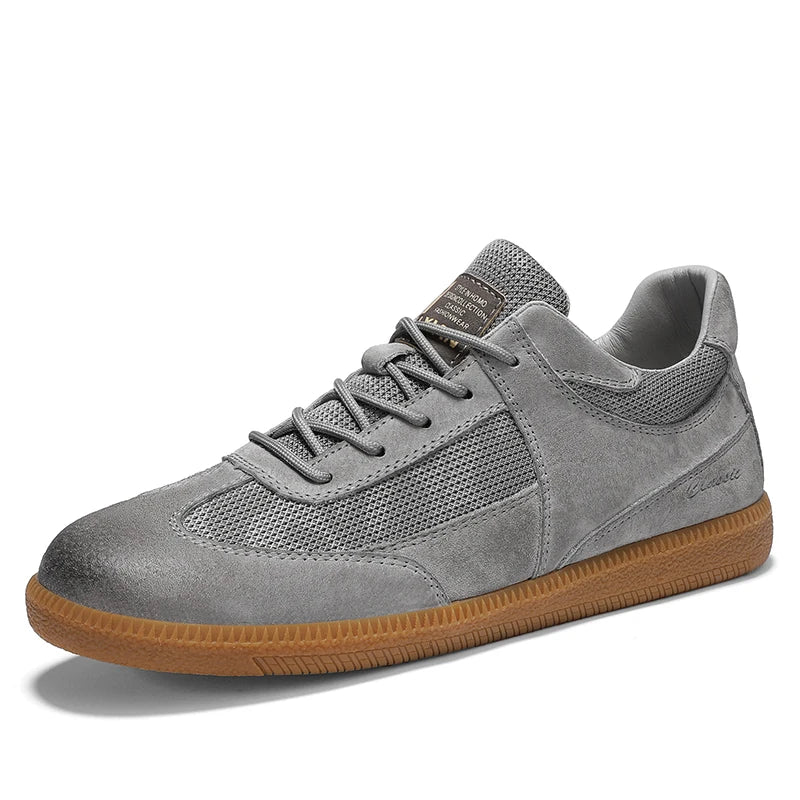 Herren Sneaker aus echtem Leder, ideal für Herbst und Winter, mit stilvollem und komfortablem Design.