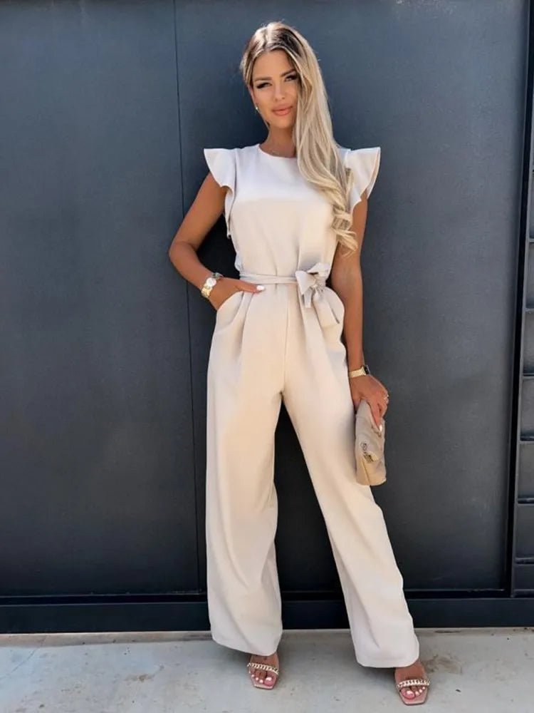 Eleganter Jumpsuit mit Rüschen - Cayce