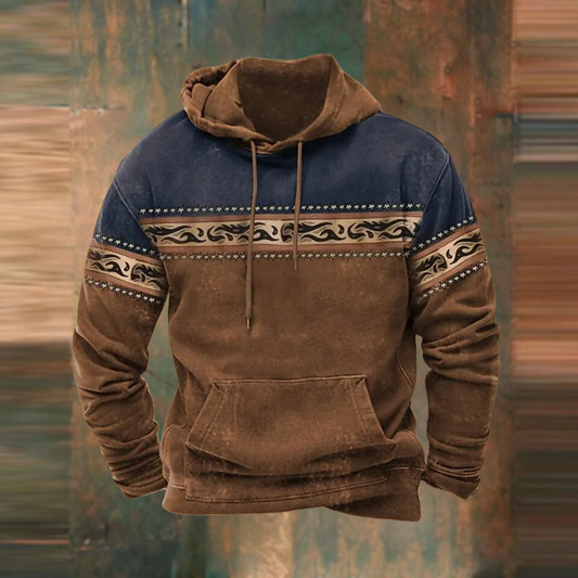 Lässiger Herren-Kapuzenpullover mit weichem Material, stylischem Druck und bequemer Kapuze, ideal für kühle Tage.