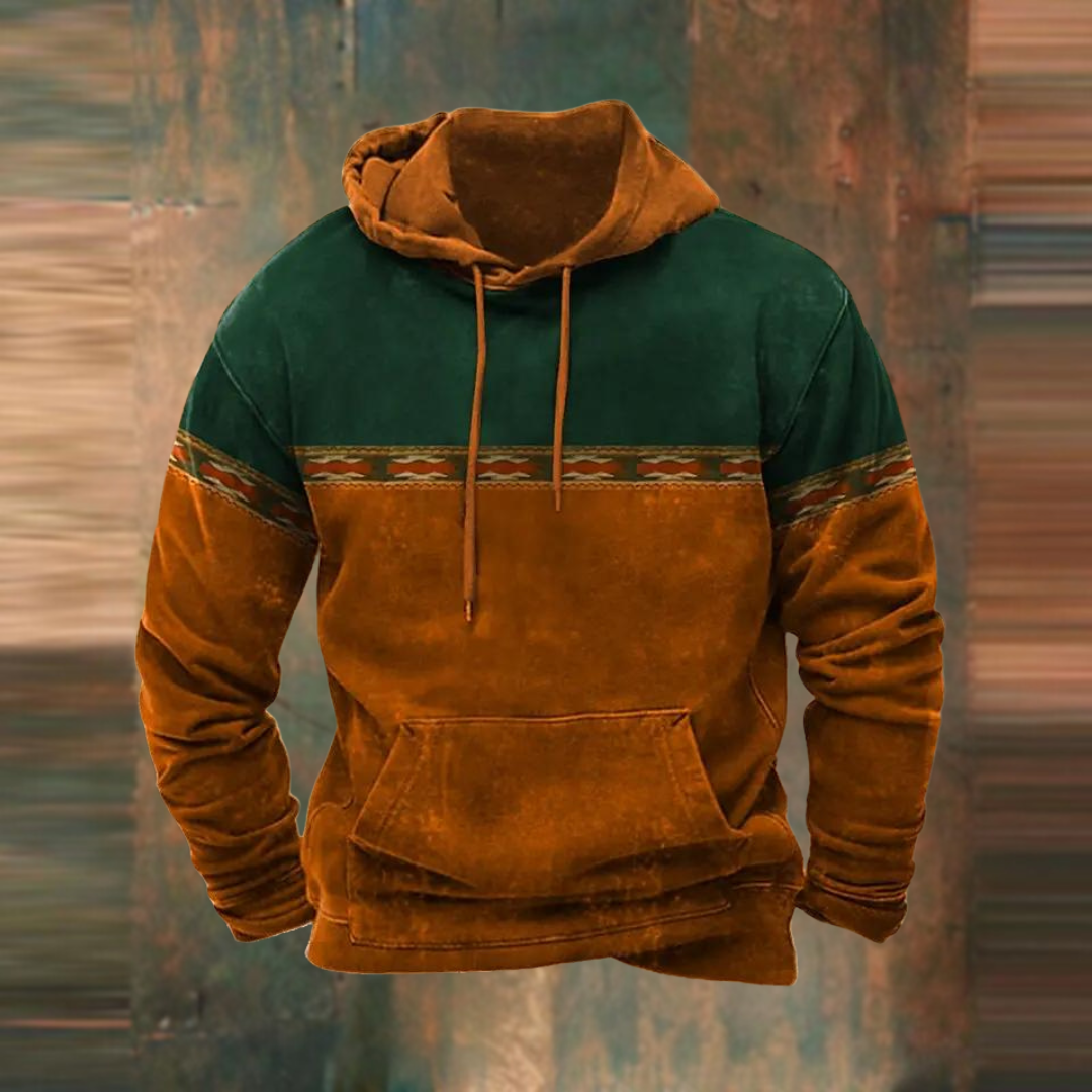 Lässiger Herren-Kapuzenpullover mit weichem Material, stylischem Druck und bequemer Kapuze, ideal für kühle Tage.