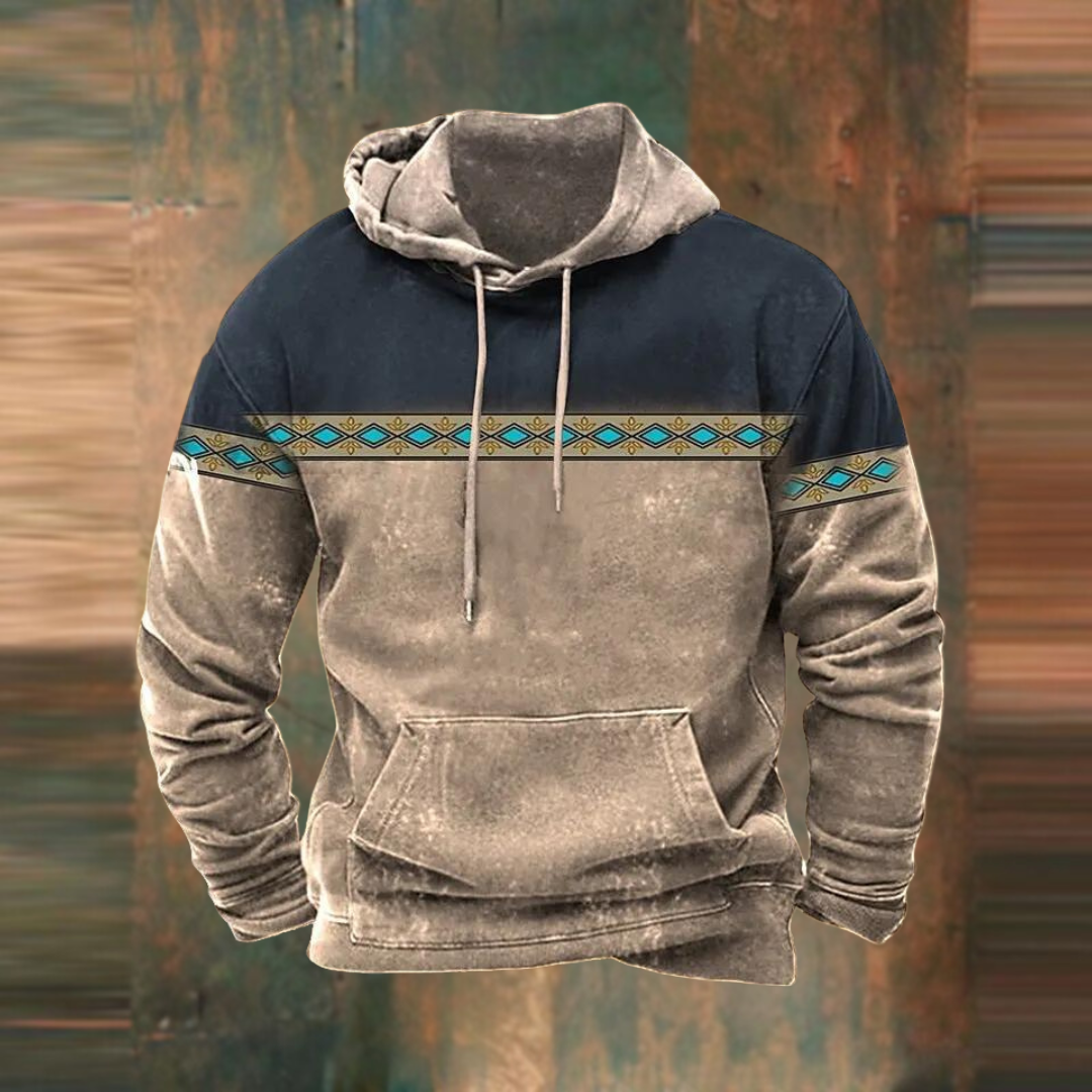 Lässiger Herren-Kapuzenpullover mit weichem Material, stylischem Druck und bequemer Kapuze, ideal für kühle Tage.