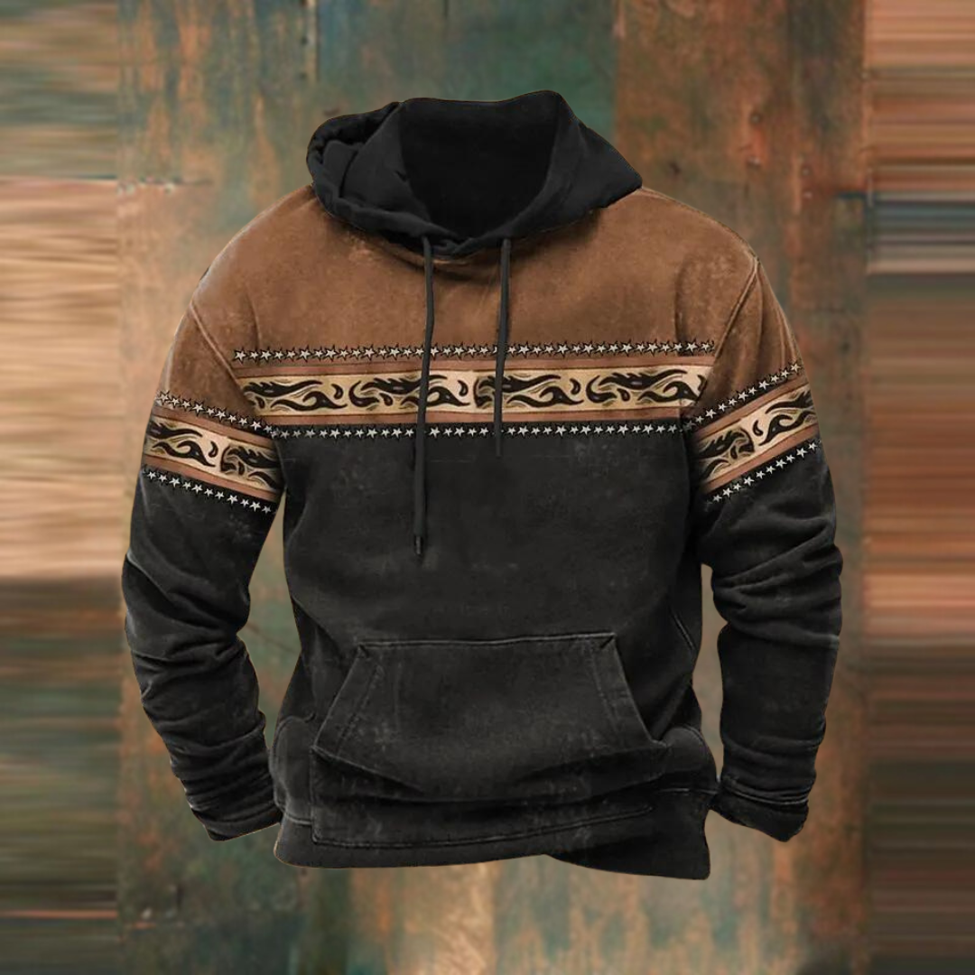 Lässiger Herren-Kapuzenpullover mit weichem Material, stylischem Druck und bequemer Kapuze, ideal für kühle Tage.