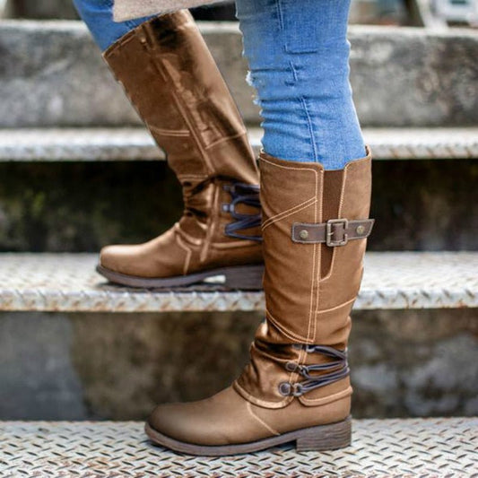 Stylische Mid-Calf Winterstiefel für Frauen - Selda