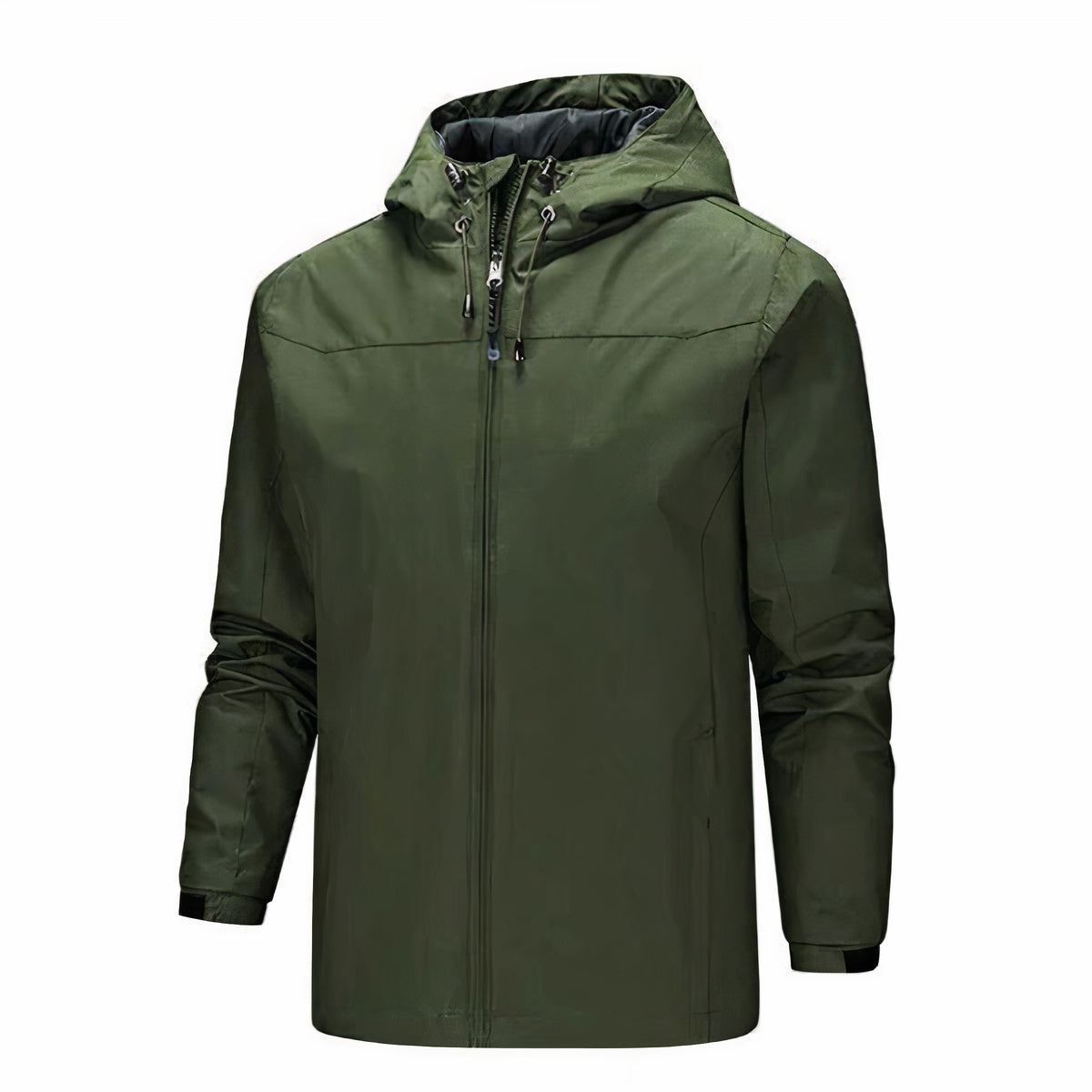 Regenjacke für Männer, ideal für Herbst und Winter, wasserabweisendes Material mit praktischer Kapuze und bequemer Passform.