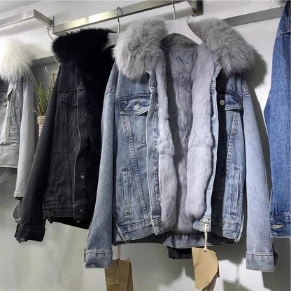 Trendige Denim-Jacke für Frauen  - Mijke