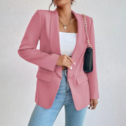 Stilvoller Blazer für Damen, ideal für elegante und lässige Outfits, mit hochwertigem Material und praktischen Taschen.