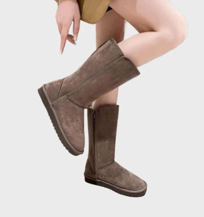 Warme und wasserdichte Stiefel für Frauen, ideal für kalte Herbst- und Wintertage, mit hochwertiger Isolierung und rutschfester Sohle.