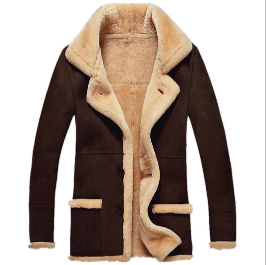 Warme Winterjacke für Männer, ideal für Herbst- und Wintertage, mit weichem Fleece-Innenfutter und windabweisendem Material für Komfort und Wärme.