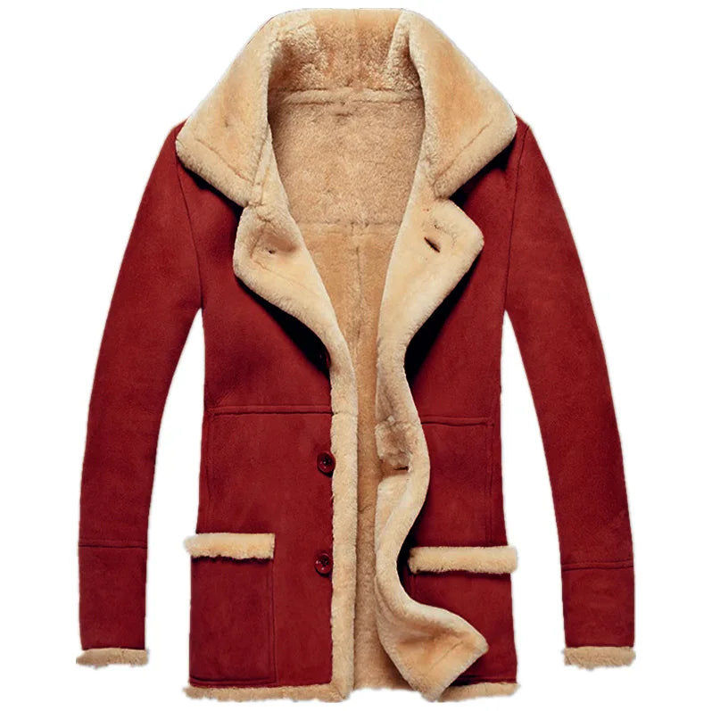 Warme Winterjacke für Männer, ideal für Herbst- und Wintertage, mit weichem Fleece-Innenfutter und windabweisendem Material für Komfort und Wärme.