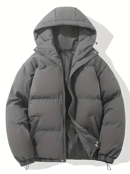 Warme Winterjacke mit Kapuze für kalte Tage, ideal für Herbst- und Winterausflüge.