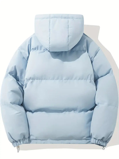 Warme Winterjacke mit Kapuze für kalte Tage, ideal für Herbst- und Winterausflüge.