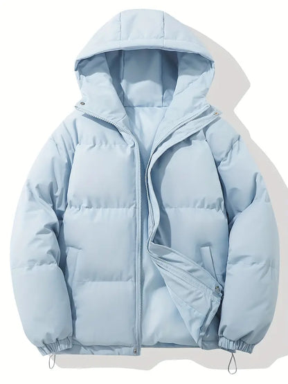 Warme Winterjacke mit Kapuze für kalte Tage, ideal für Herbst- und Winterausflüge.