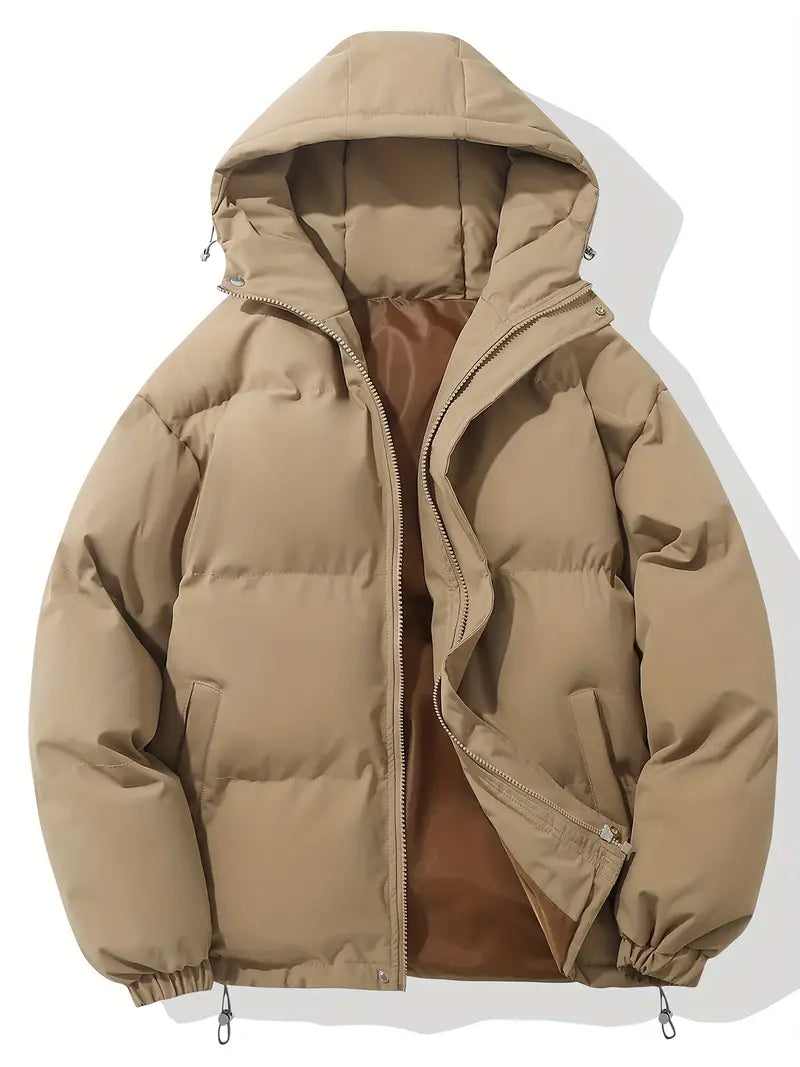 Warme Winterjacke mit Kapuze für kalte Tage, ideal für Herbst- und Winterausflüge.