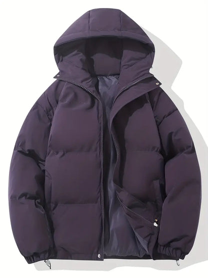 Warme Winterjacke mit Kapuze für kalte Tage, ideal für Herbst- und Winterausflüge.