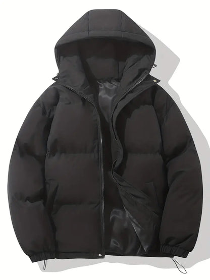 Warme Winterjacke mit Kapuze für kalte Tage, ideal für Herbst- und Winterausflüge.