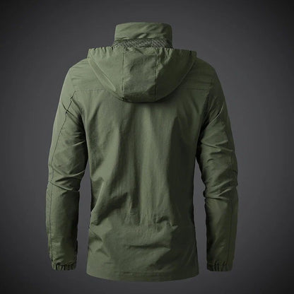 Wasserdichter Windbreaker für Männer, ideal für Herbst- und Wintertage, Outdoor-Jacke mit wind- und wasserdichter Funktion.