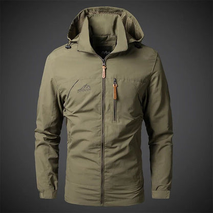 Wasserdichter Windbreaker für Männer, ideal für Herbst- und Wintertage, Outdoor-Jacke mit wind- und wasserdichter Funktion.