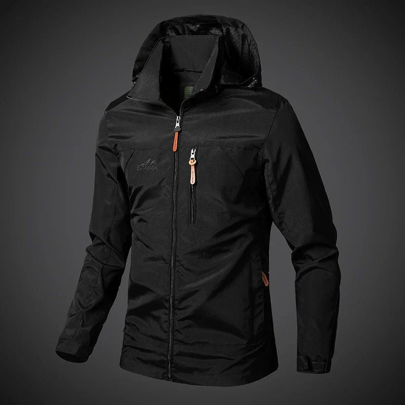 Wasserdichter Windbreaker für Männer, ideal für Herbst- und Wintertage, Outdoor-Jacke mit wind- und wasserdichter Funktion.