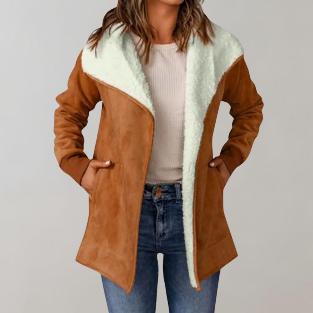 Weiche und modische Strickjacke für Frauen, ideal für Herbst oder Winter