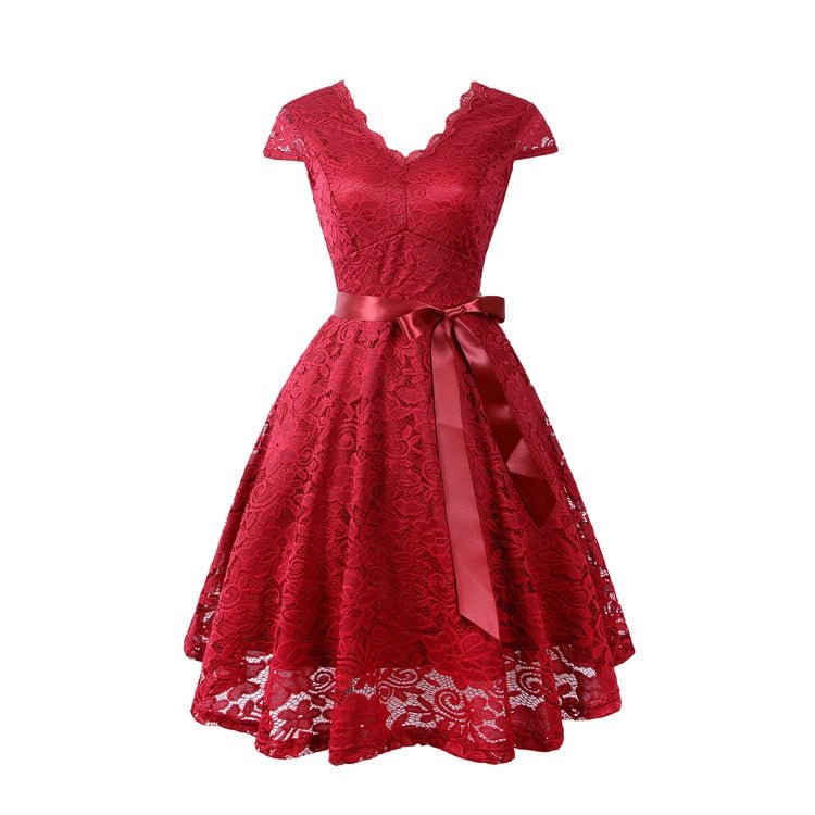 Elegantes Midi Partykleid - Akari