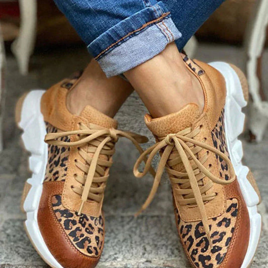 Plateau-Sneakers mit Leopardenmuster - Kiana