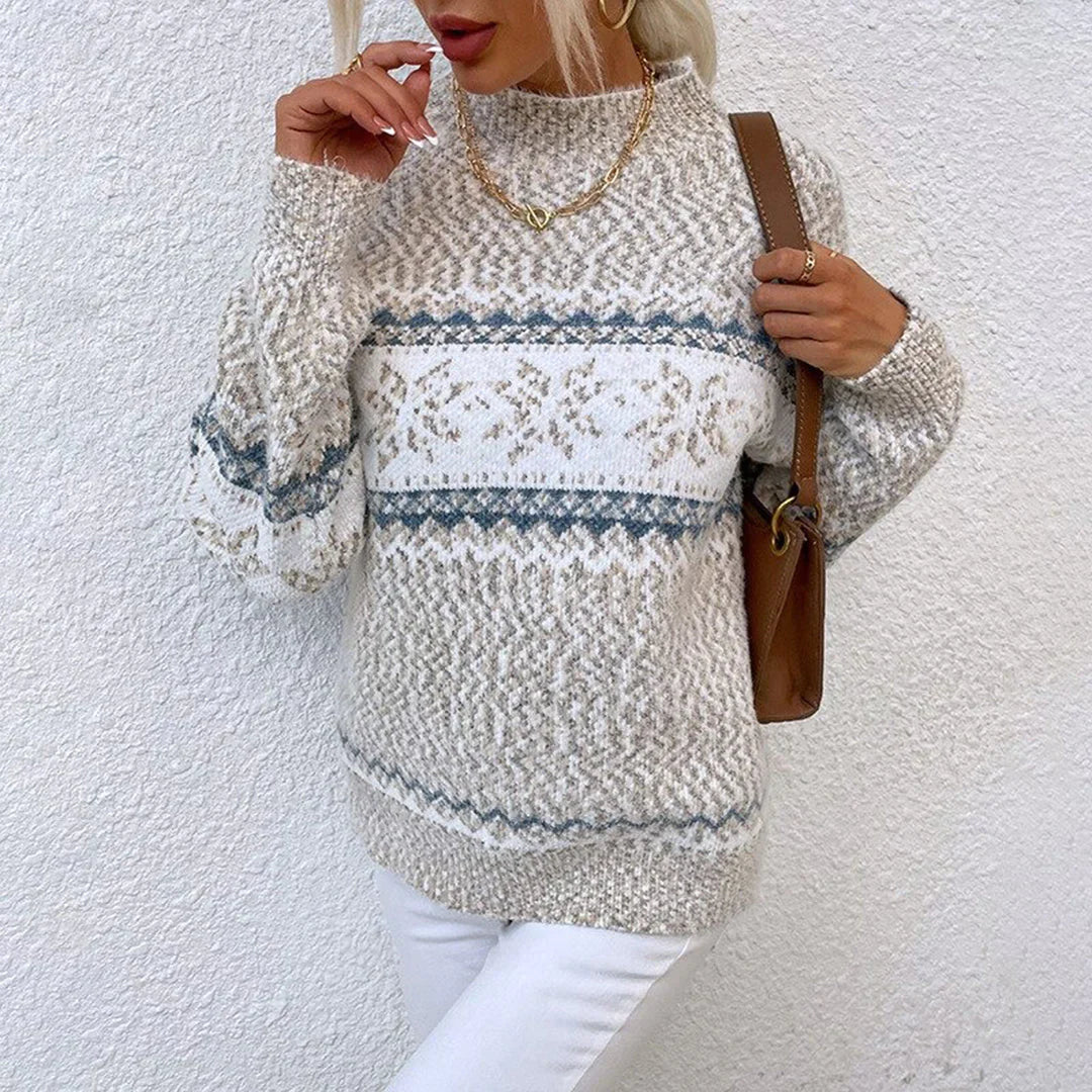 Rollkragen-Strickpullover - Lalezka